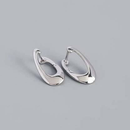 Természetes formavilágú ezüst fülbevaló - Eyla Jewelry