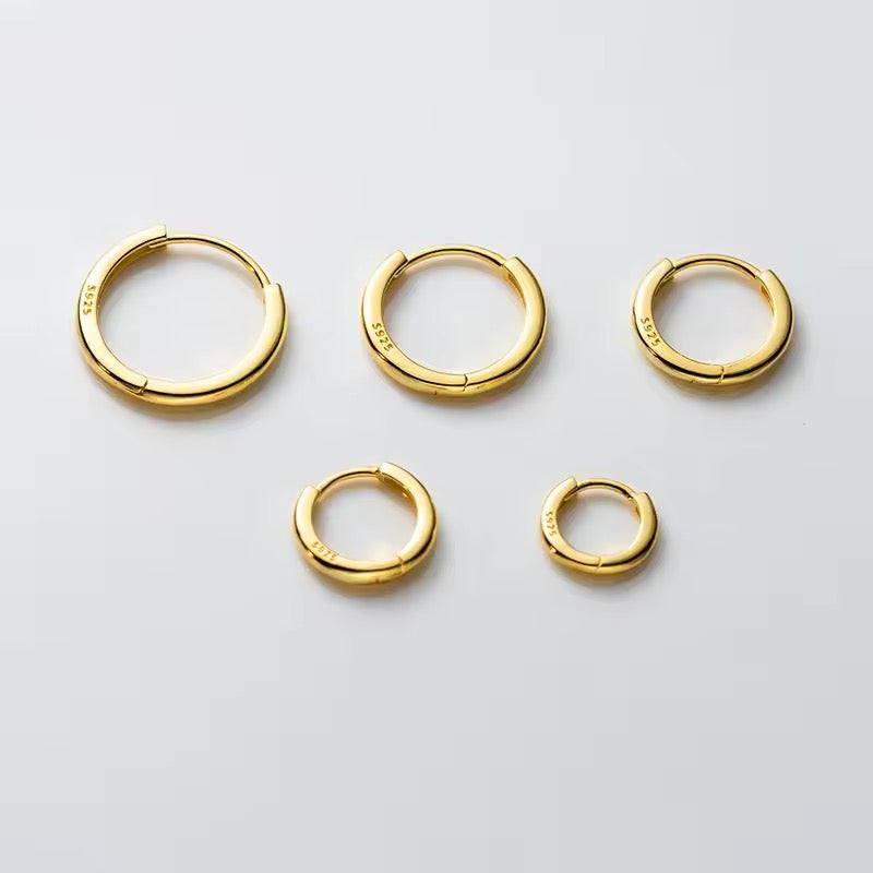 Lekerekített karika-fülbevaló - Eyla Jewelry