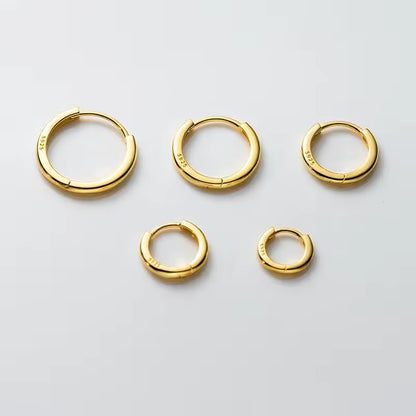 Lekerekített karika-fülbevaló - Eyla Jewelry