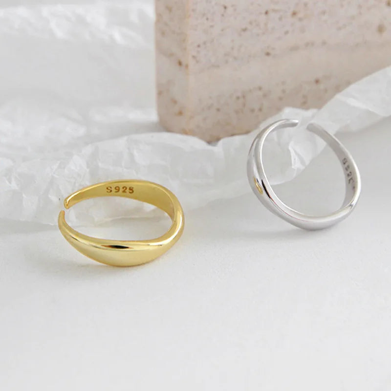 Hullámos ezüst gyűrű - Eyla Jewelry