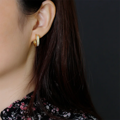 Különleges ragyogó ezüst fülbevaló - Eyla Jewelry