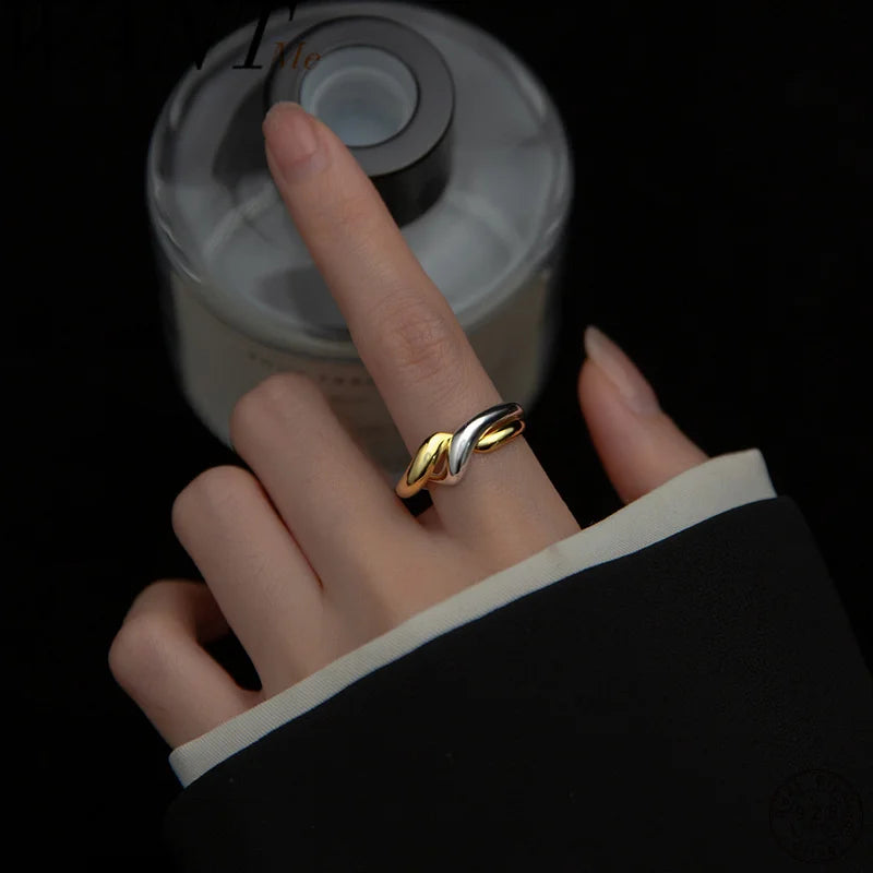 Minimalista hullámos ezüst gyűrű - Eyla Jewelry