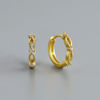 Királynői ragyogó ezüst fülbevaló - Eyla Jewelry