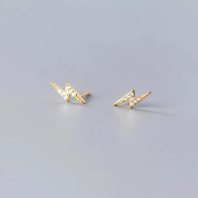 Kicsi villám ezüst fülbevaló - Eyla Jewelry