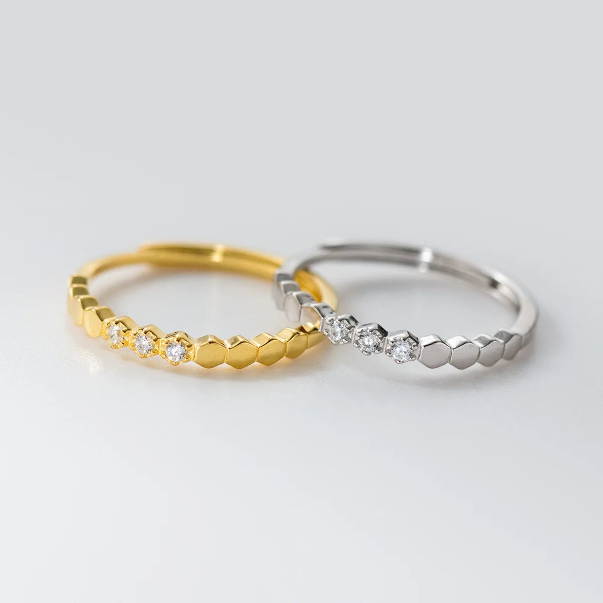 Letisztult ragyogás ezüst gyűrű - Eyla Jewelry