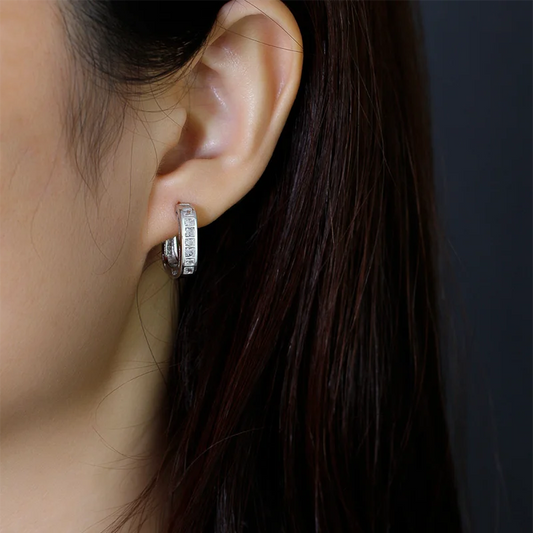 Különleges ragyogó ezüst fülbevaló - Eyla Jewelry