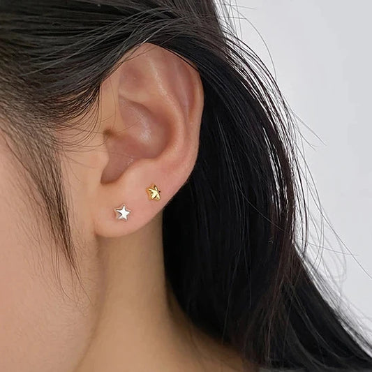 Small sterling silver earrings