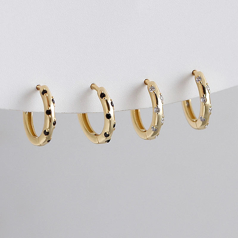 Csillagos égbolt ezüst karika-fülbevaló