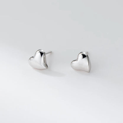 Kicsi szív ezüst fülbevaló - Eyla Jewelry