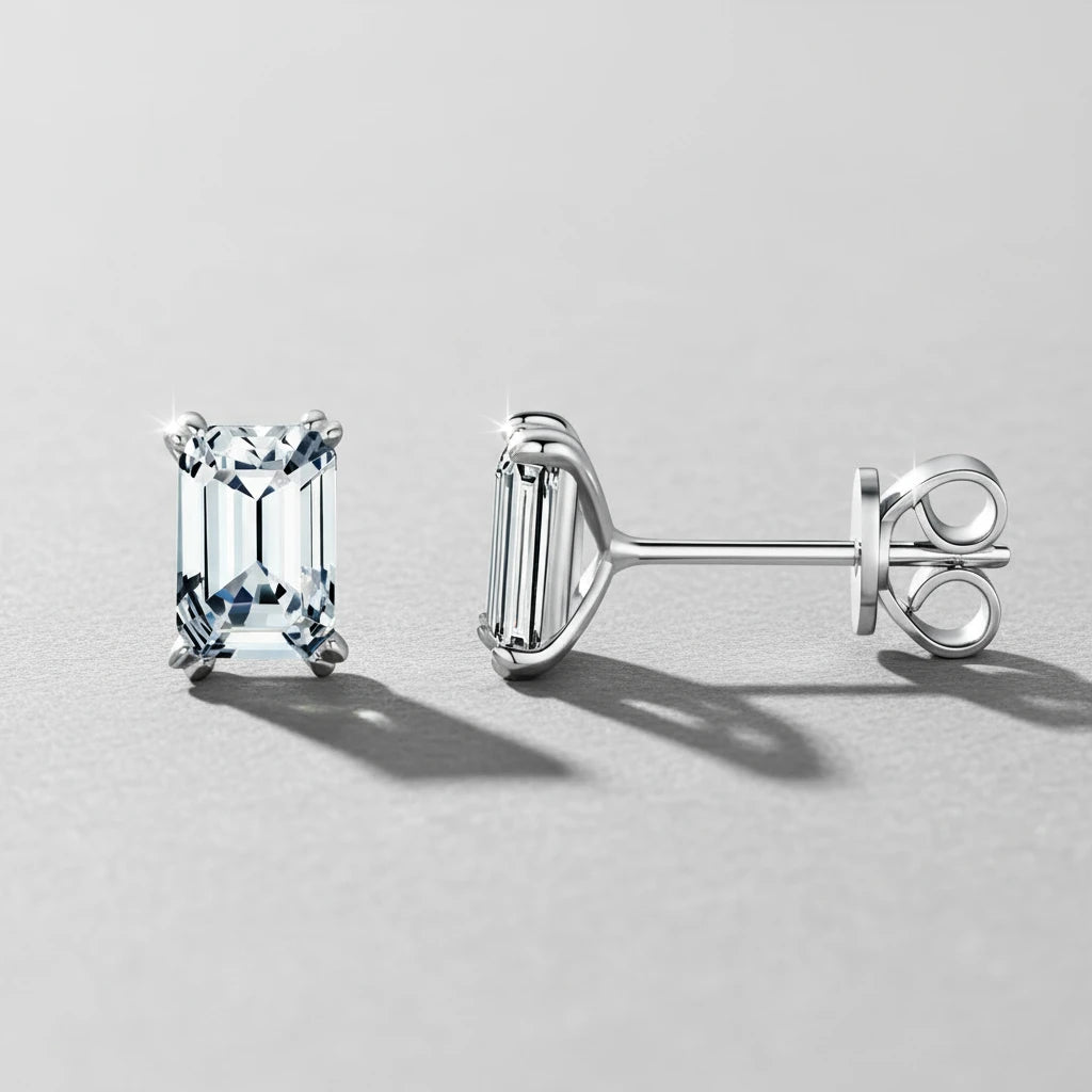 Ragyogó óceán ezüst fülbevaló