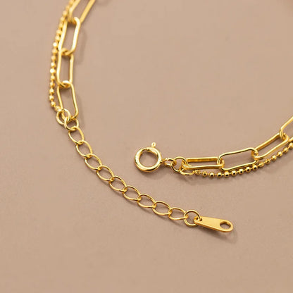 Különleges kétsoros ezüst karkötő - Eyla Jewelry