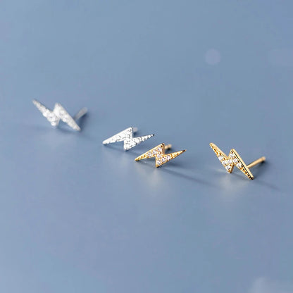 Kicsi villám ezüst fülbevaló - Eyla Jewelry