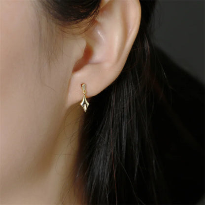 Csillagos ezüst fülbevaló