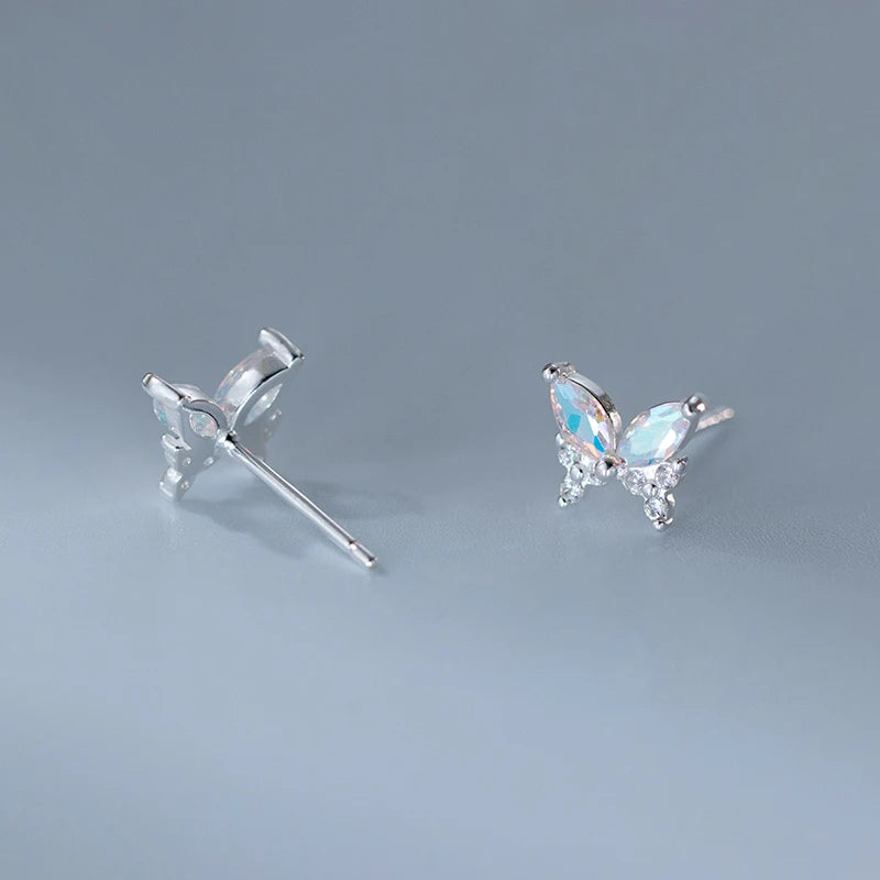 Ragyogó pillangó ezüst fülbevaló - Eyla Jewelry