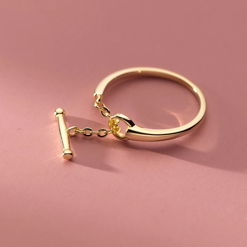 Láncos sterling ezüst gyűrű - Eyla Jewelry