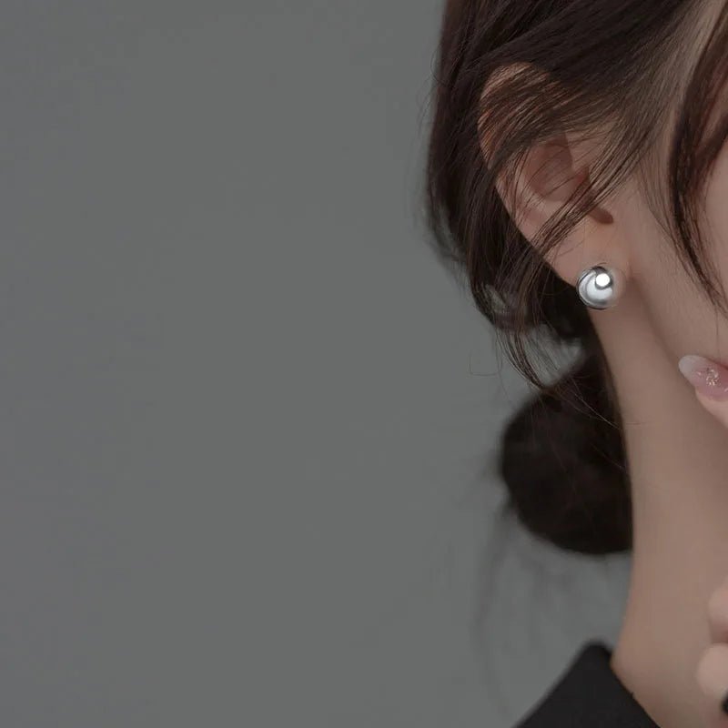 Különleges kerek ezüst fülbevaló - Eyla Jewelry