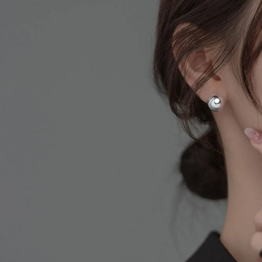 Különleges kerek ezüst fülbevaló - Eyla Jewelry