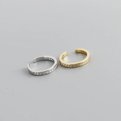 Ragyogó sor ezüst gyűrű - Eyla Jewelry