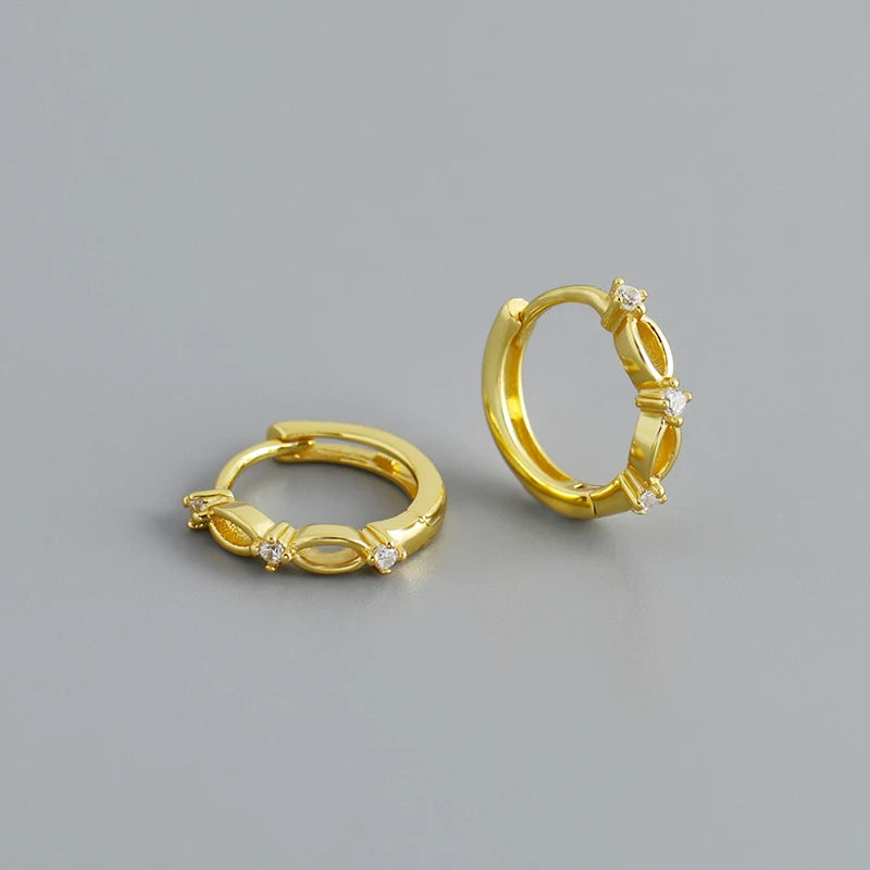 Királynői ragyogó ezüst fülbevaló - Eyla Jewelry