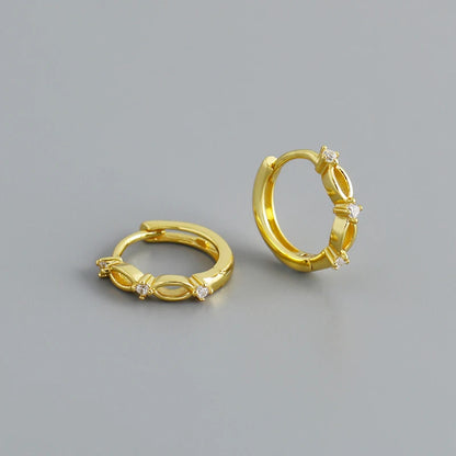 Királynői ragyogó ezüst fülbevaló - Eyla Jewelry