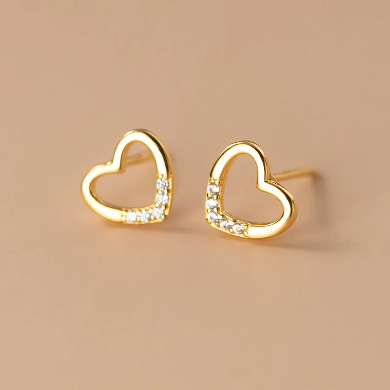 Letisztult szeretet ezüst fülbevaló - Eyla Jewelry