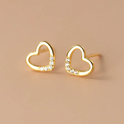 Letisztult szeretet ezüst fülbevaló - Eyla Jewelry