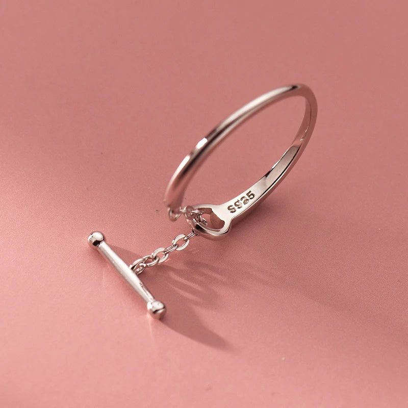 Láncos sterling ezüst gyűrű - Eyla Jewelry