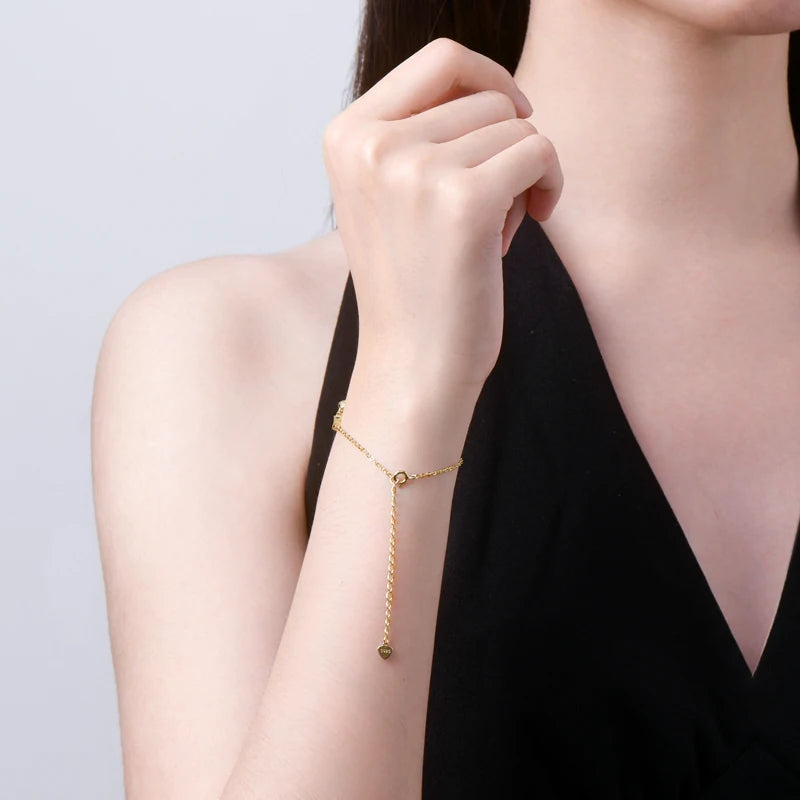 Ragyogó gyémánt ezüst karkötő - Eyla Jewelry