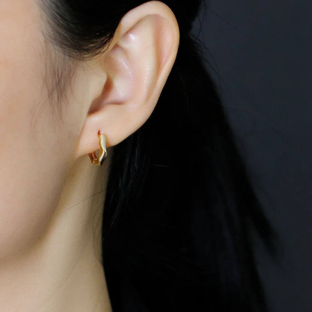 Csavart természet ezüst fülbevaló