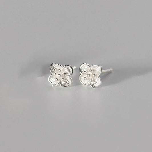 Virágos sterling ezüst fülbevaló - Eyla Jewelry