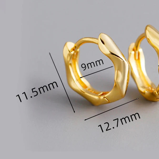 Csavart természet ezüst fülbevaló