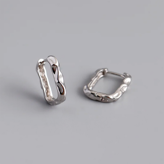 Csavart álom ezüst fülbevaló - Eyla Jewelry