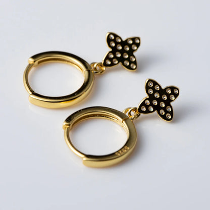 Ragyogó csillag ezüst fülbevaló