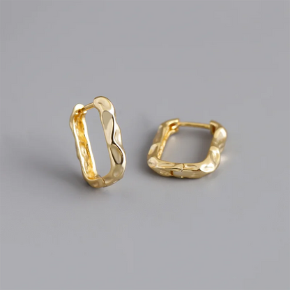 Csavart álom ezüst fülbevaló - Eyla Jewelry