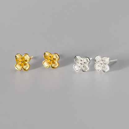 Virágos sterling ezüst fülbevaló - Eyla Jewelry