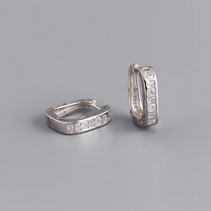 Különleges ragyogó ezüst fülbevaló - Eyla Jewelry