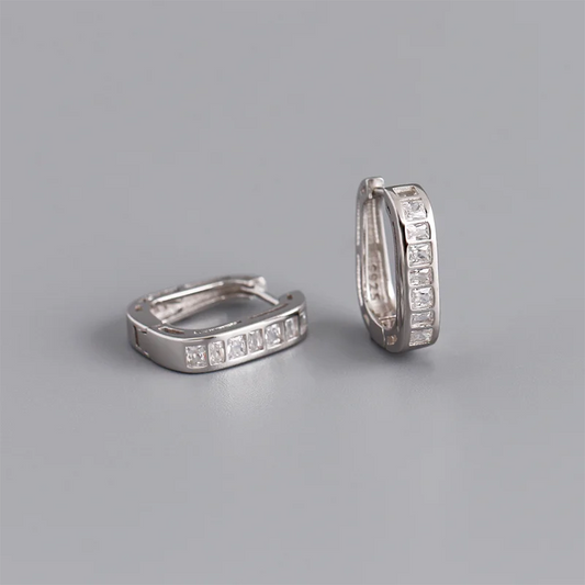 Különleges ragyogó ezüst fülbevaló - Eyla Jewelry