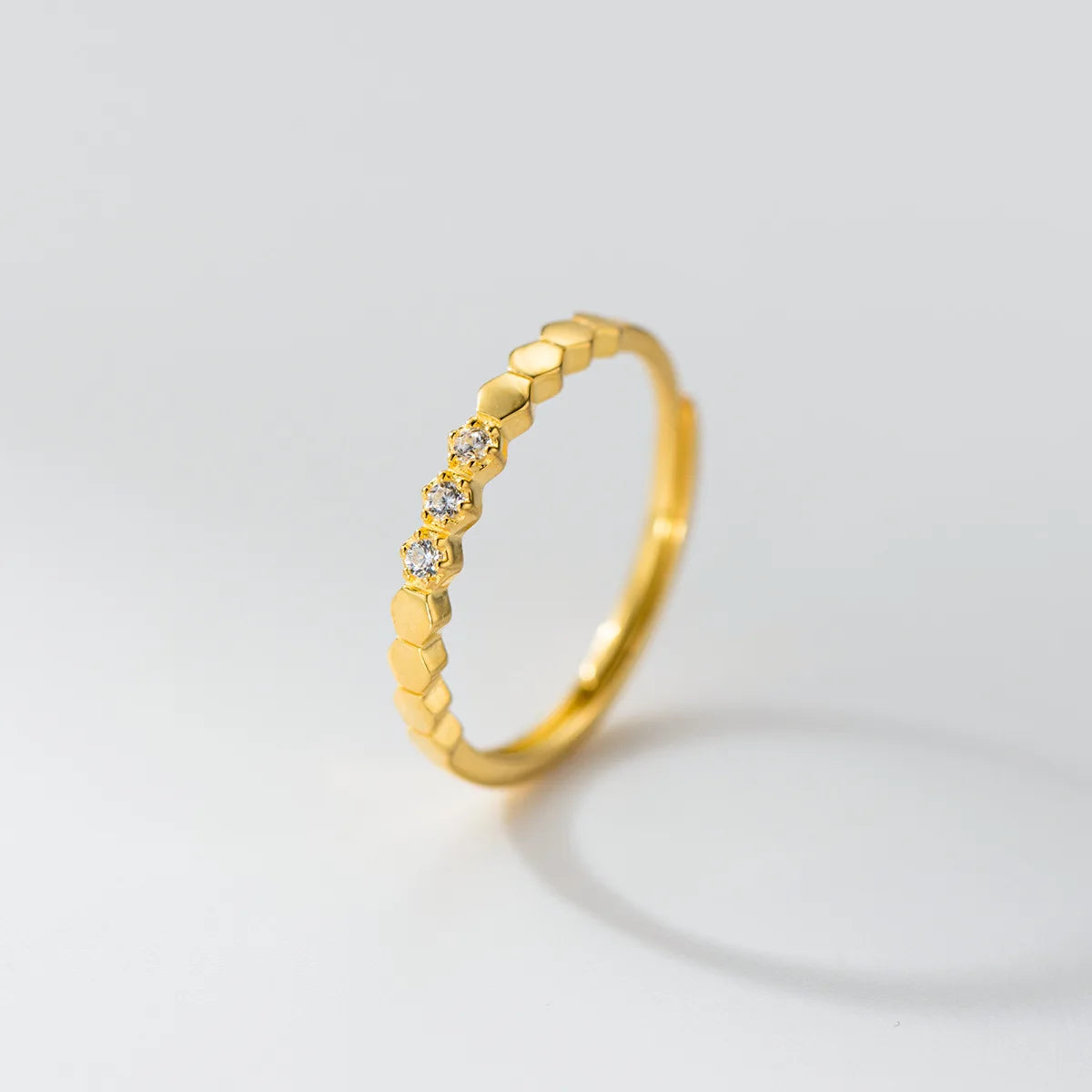 Letisztult ragyogás ezüst gyűrű - Eyla Jewelry