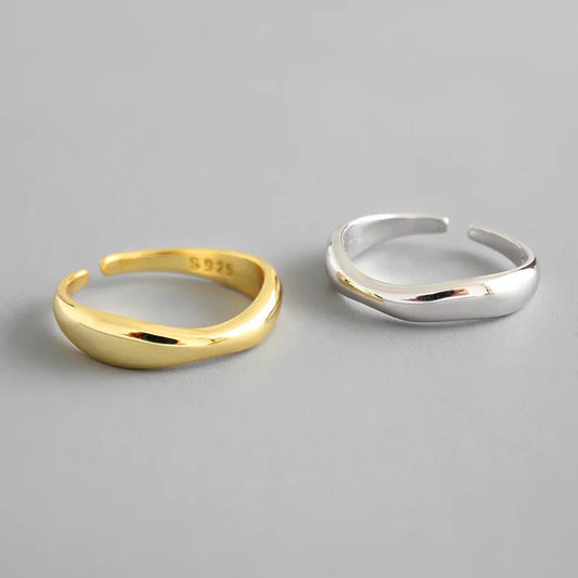 Hullámos ezüst gyűrű - Eyla Jewelry