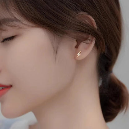 Kicsi villám ezüst fülbevaló - Eyla Jewelry