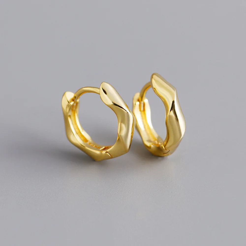 Csavart természet ezüst fülbevaló