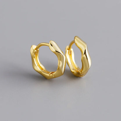 Csavart természet ezüst fülbevaló