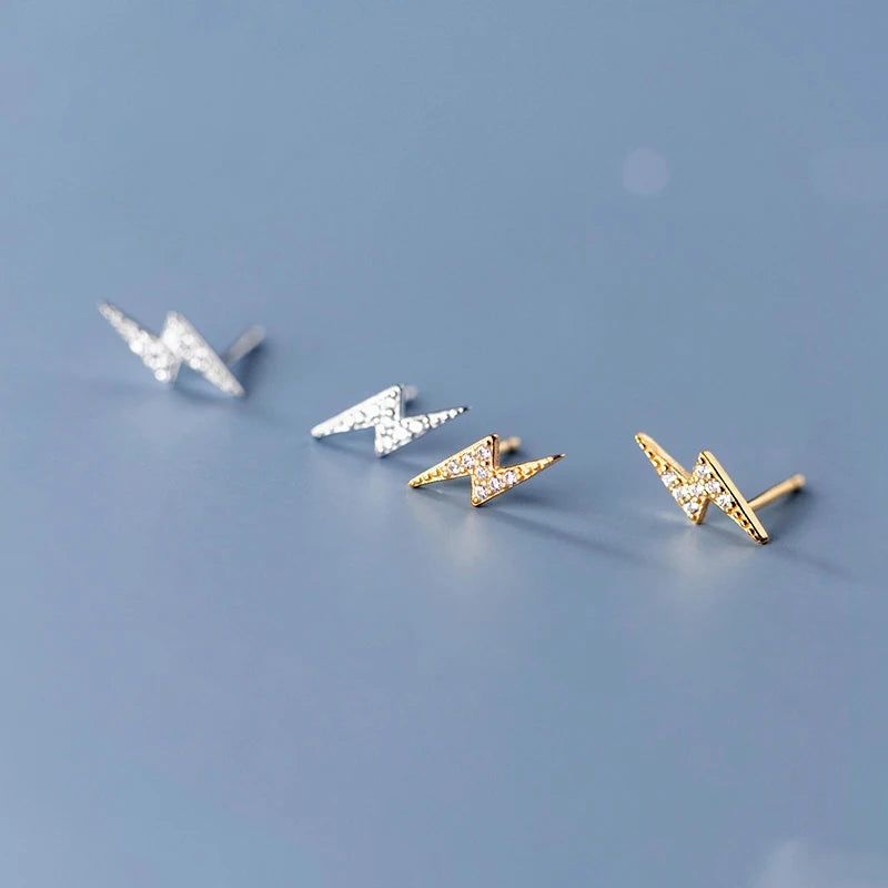 Kicsi villám ezüst fülbevaló - Eyla Jewelry