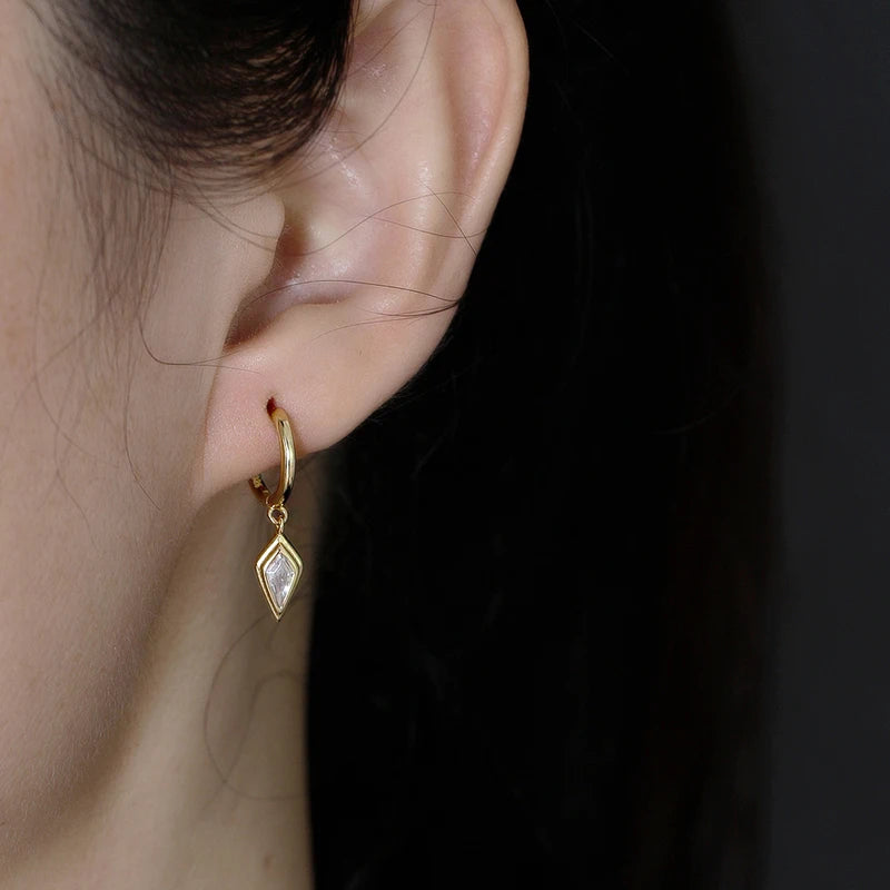 Lándzsa ezüst fülbevaló - Eyla Jewelry