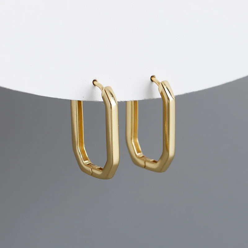 Különleges ovális ezüst fülbevaló - Eyla Jewelry