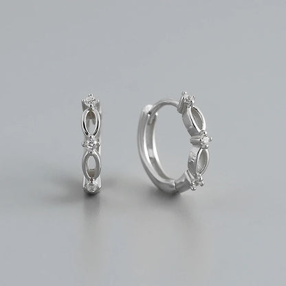 Királynői ragyogó ezüst fülbevaló - Eyla Jewelry