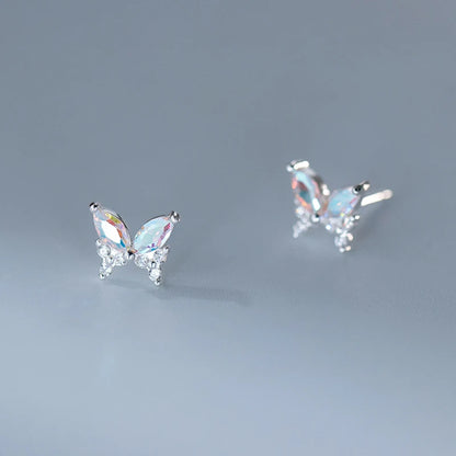 Ragyogó pillangó ezüst fülbevaló - Eyla Jewelry