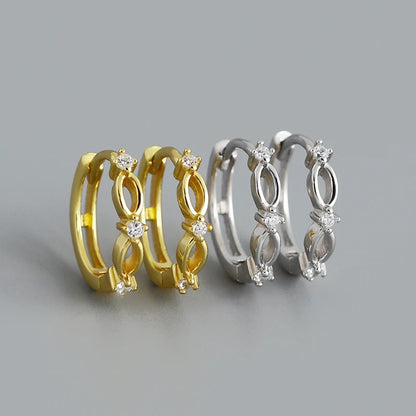 Királynői ragyogó ezüst fülbevaló - Eyla Jewelry