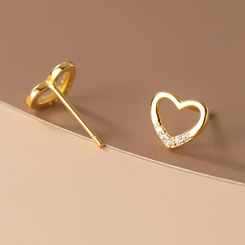 Letisztult szeretet ezüst fülbevaló - Eyla Jewelry