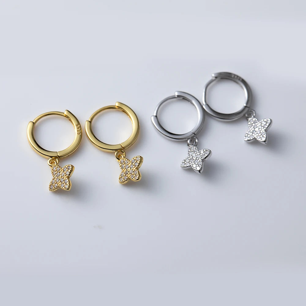 Ragyogó csillag ezüst fülbevaló